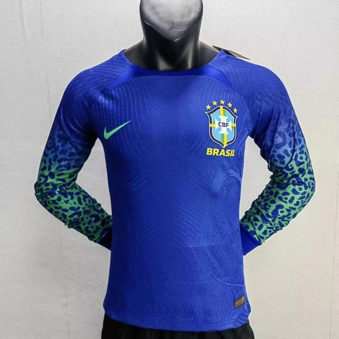 AAA Quality Brazil 2022 World Cup Away Long Jersey(Player)